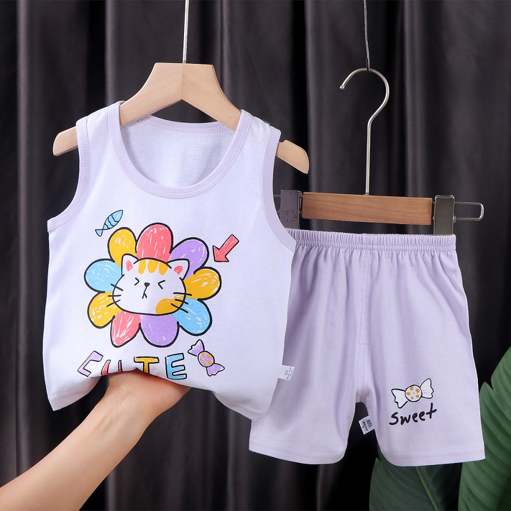 어린이 세트 아동복 소년 소녀 조끼 정장 여름 아동 의 - Summer Clothing Baby Girl 리뷰 및 가격