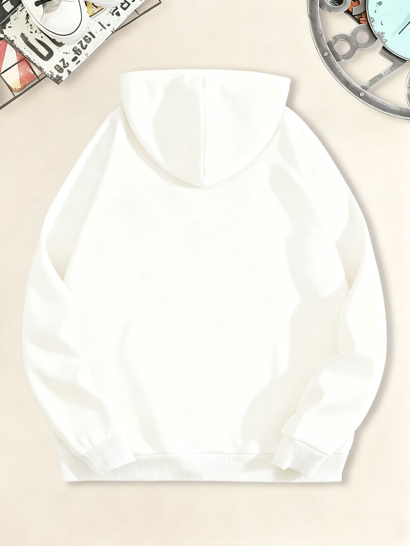 세련된 프린트 패턴과 포켓이 달린 여성용 캐주얼 후드  - Summer Clothing Drawing 리뷰 및 가격